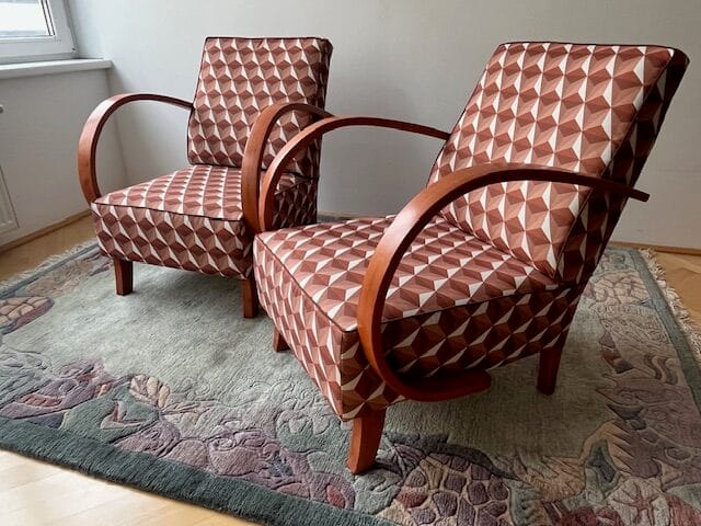 J. Halabala, Pair of Cocktail Armchairs “C”, 1935 - main view